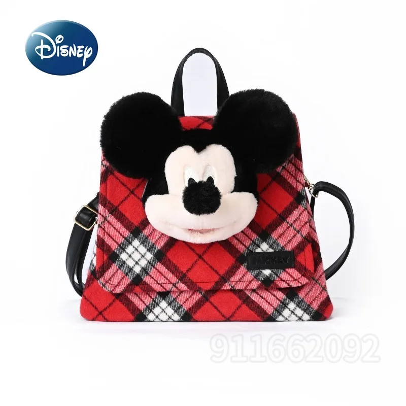 

Disney Mickey New Women's Backpack Cartoon Fashion Women's Casual Backpack Large Capacity Luxury Doll Backpack High Quality