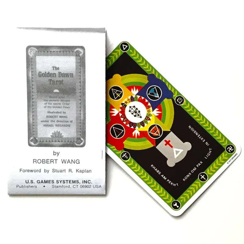 بطاقة أوراكل التارو من Golden Dawn للترفيه مصير العرافة لعبة ببطاقات ورقية التارو ومجموعة متنوعة من دليل خيارات التارو