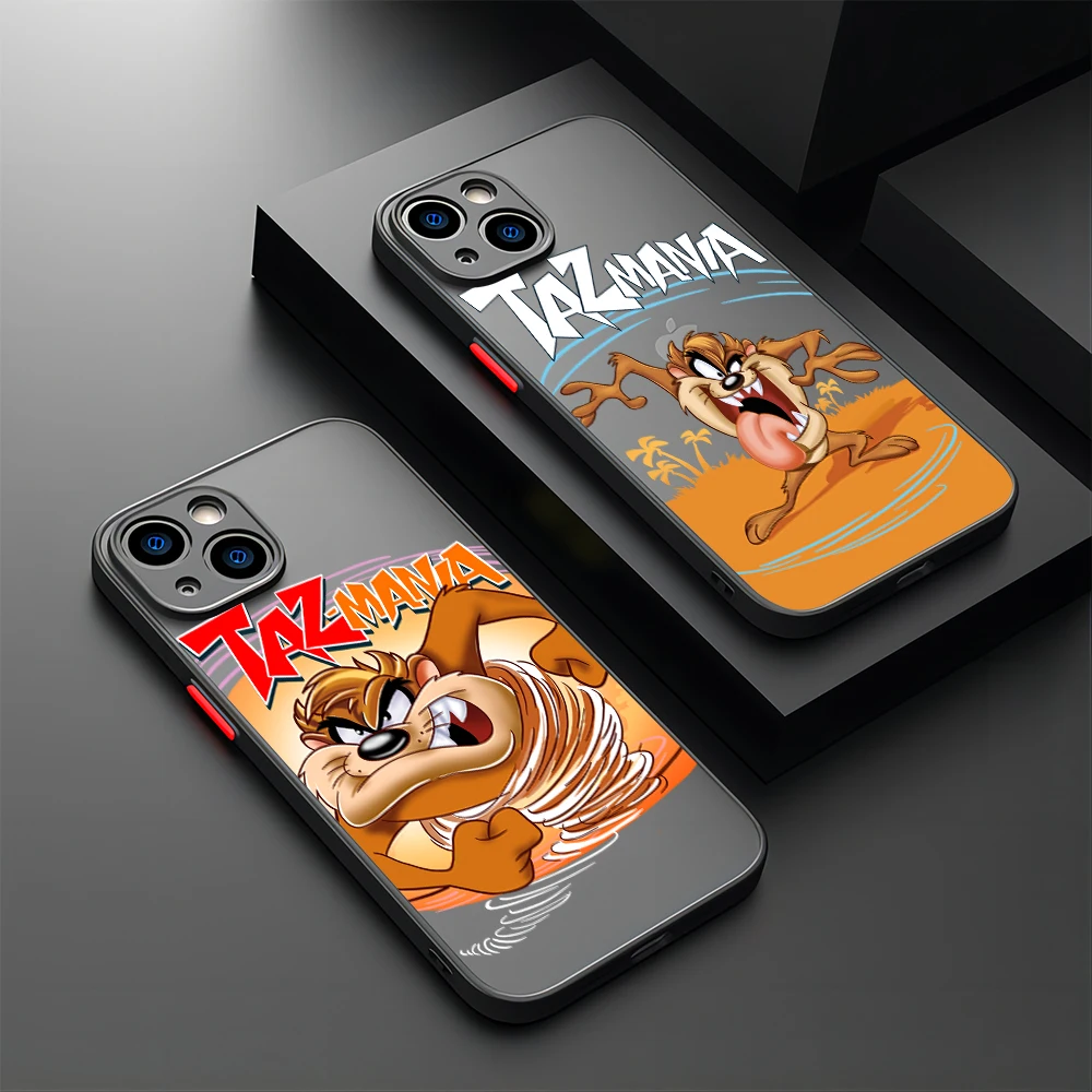 Cartoon Taz-Manias Tasmanians Telefon Fall Für Xiaomi Redmi Hinweis 12 11 10C 10X9 9A 9T 9C 8 7 K40 Pro Plus Matte Transparente Abdeckung