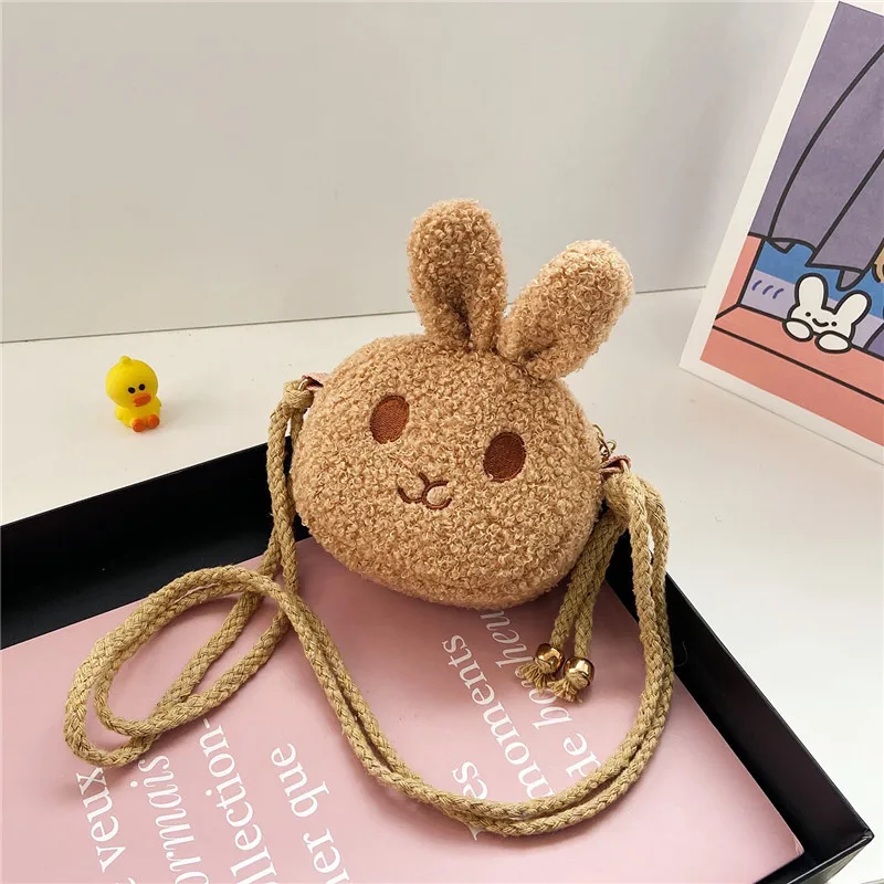 Sac à bandoulière Kawaii de style japonais pour femmes, sac en peluche de dessin animé initié pour petite fille, sac à bandoulière mignon petit