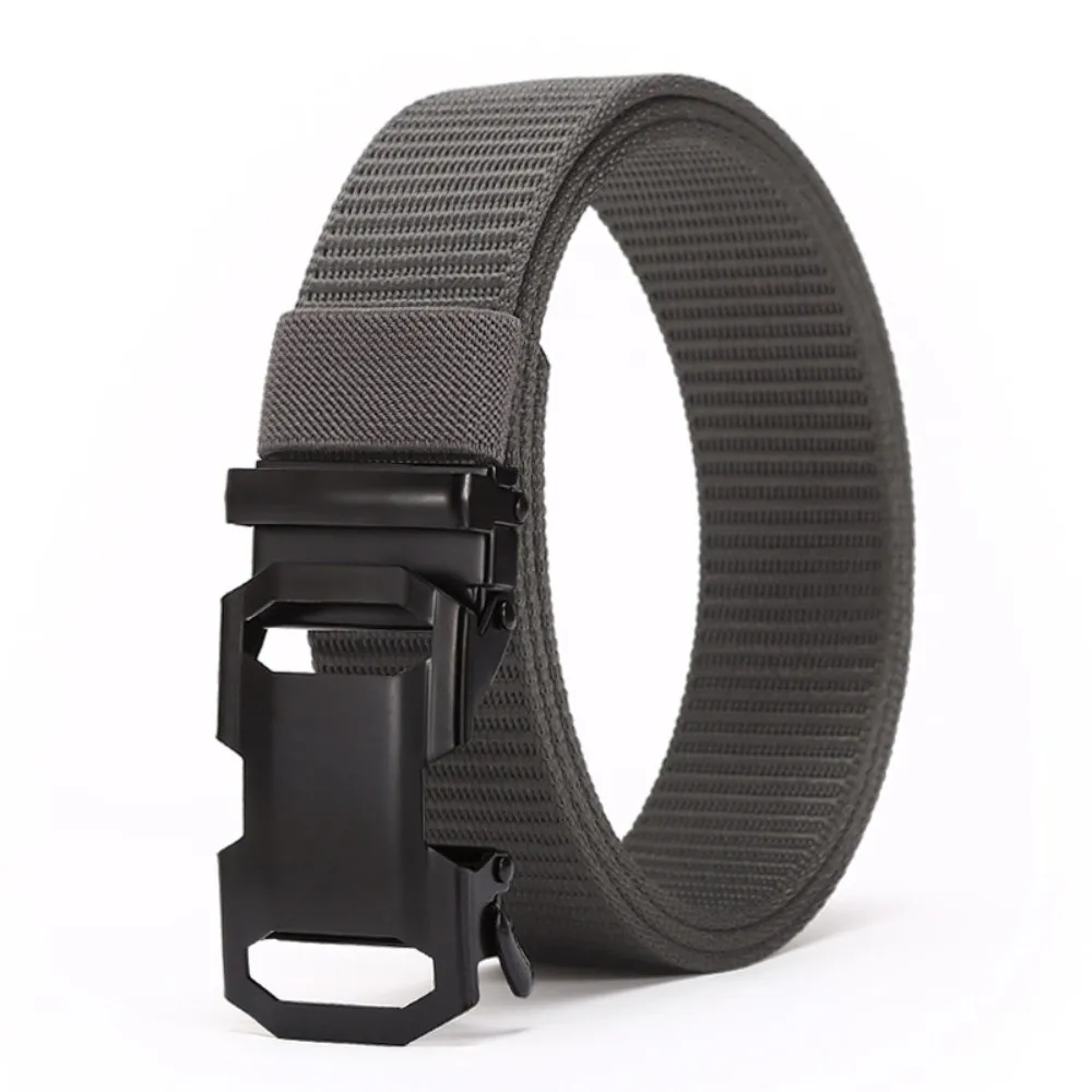 

Fashion Business Braided Belt Luxury Brand Durable Metal Automatic Buckle Waistband Casual Jeans Belt For Man