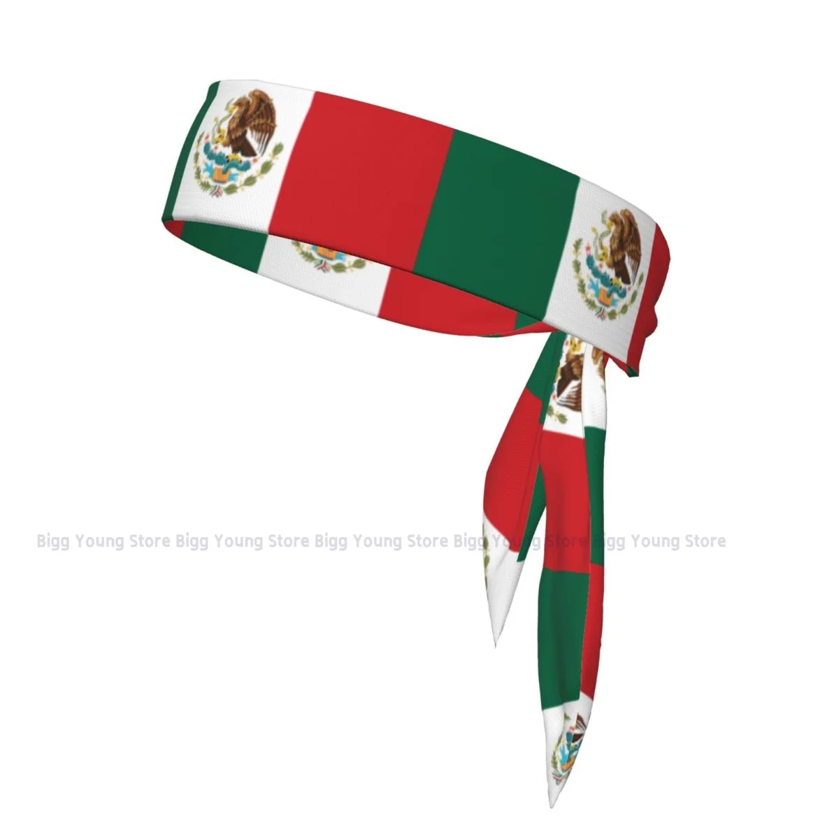 

Tie Headbands Mexico Flag Sports Head Band Athletic Sweatband Bandana Sweat Wicking