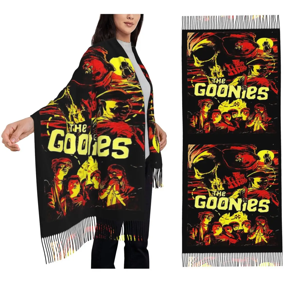 

Goonies 1 Scarf Tassel Scarves for Women Soft Warm Shawls and Wraps Large Fall Winter Shawl Wrap
