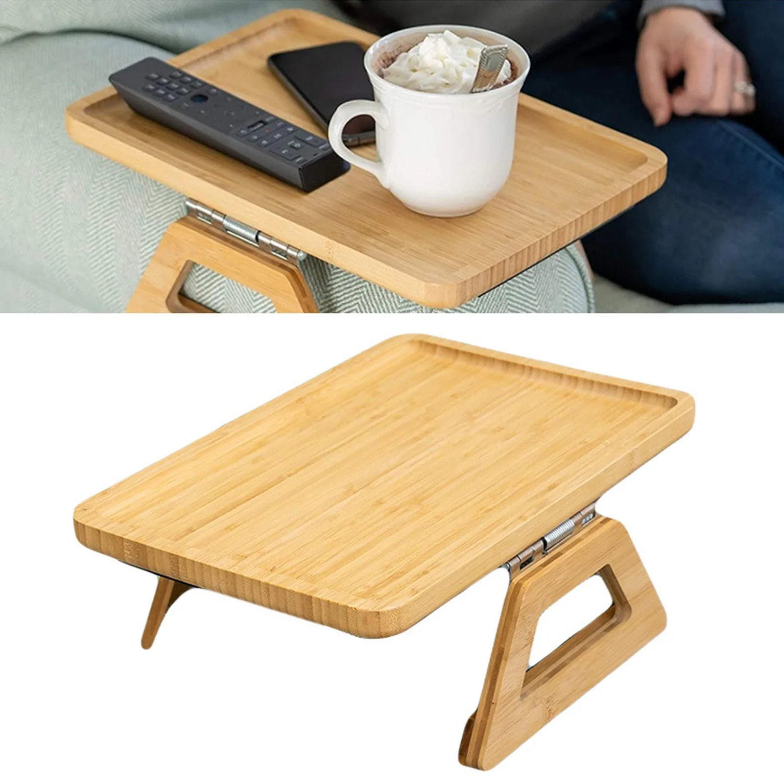 Sofa Armrest Clip Table TrayCouch Tray Sofa Arm Clip Table Couch Arm Table For Wide Couches Food Trays For Eating On Couch