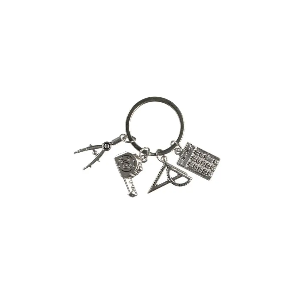 DIY Jewelry Math Formulas Keychain Calculator Book Geometry Keychain Retro Backpack Student Keychain Greek Symbols Keychain