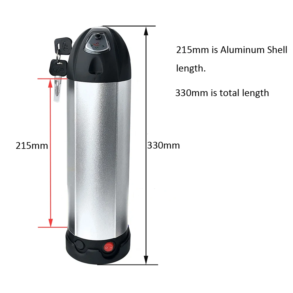 Original Water Bottle Battery 24V 36V 10.4Ah 12Ah 13Ah 15Ah 250W 350W 500W for Electric City Bike Mountain Bike with Charger