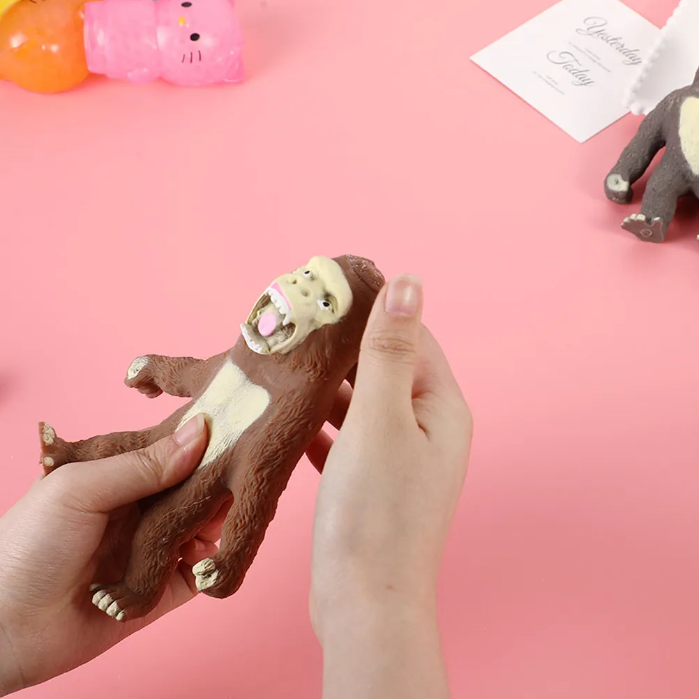 2-pcs-adorable-monkey-toy-kids-toys-gorilla-tpr-elastic-chimpanzee-jungle-animal