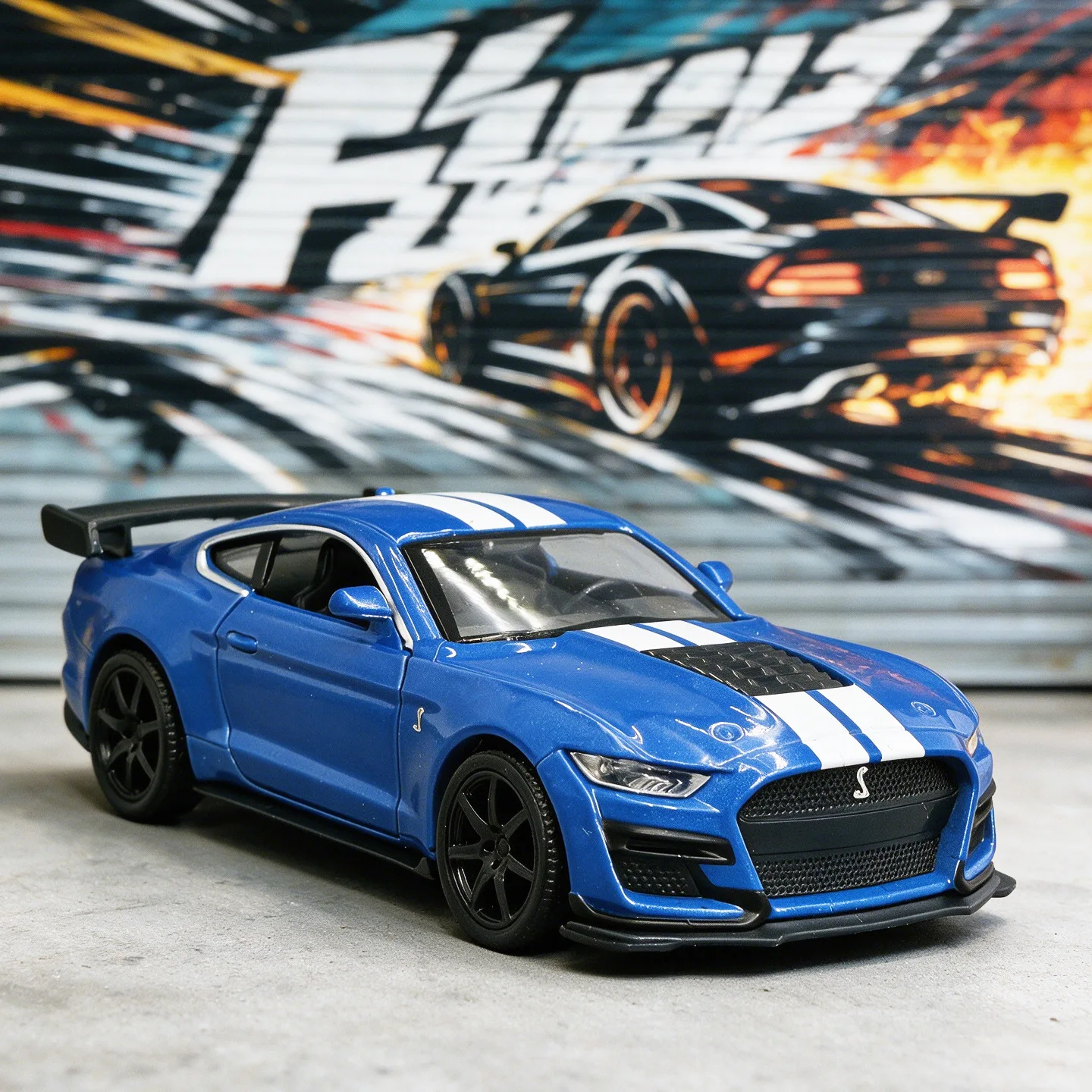 1:36 Mustang GT500 Simulation Alloy Car Model Toy Racing Model Collection Ornament Birthday Gift Toys