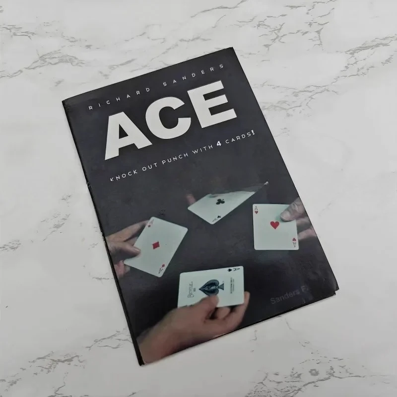 Zestaw Sztucz Magii ACE Richard Sanders Profesjonalne Iluzje Kart z Gimmikami i Rekwizytami Magia Uliczna Śmieszne