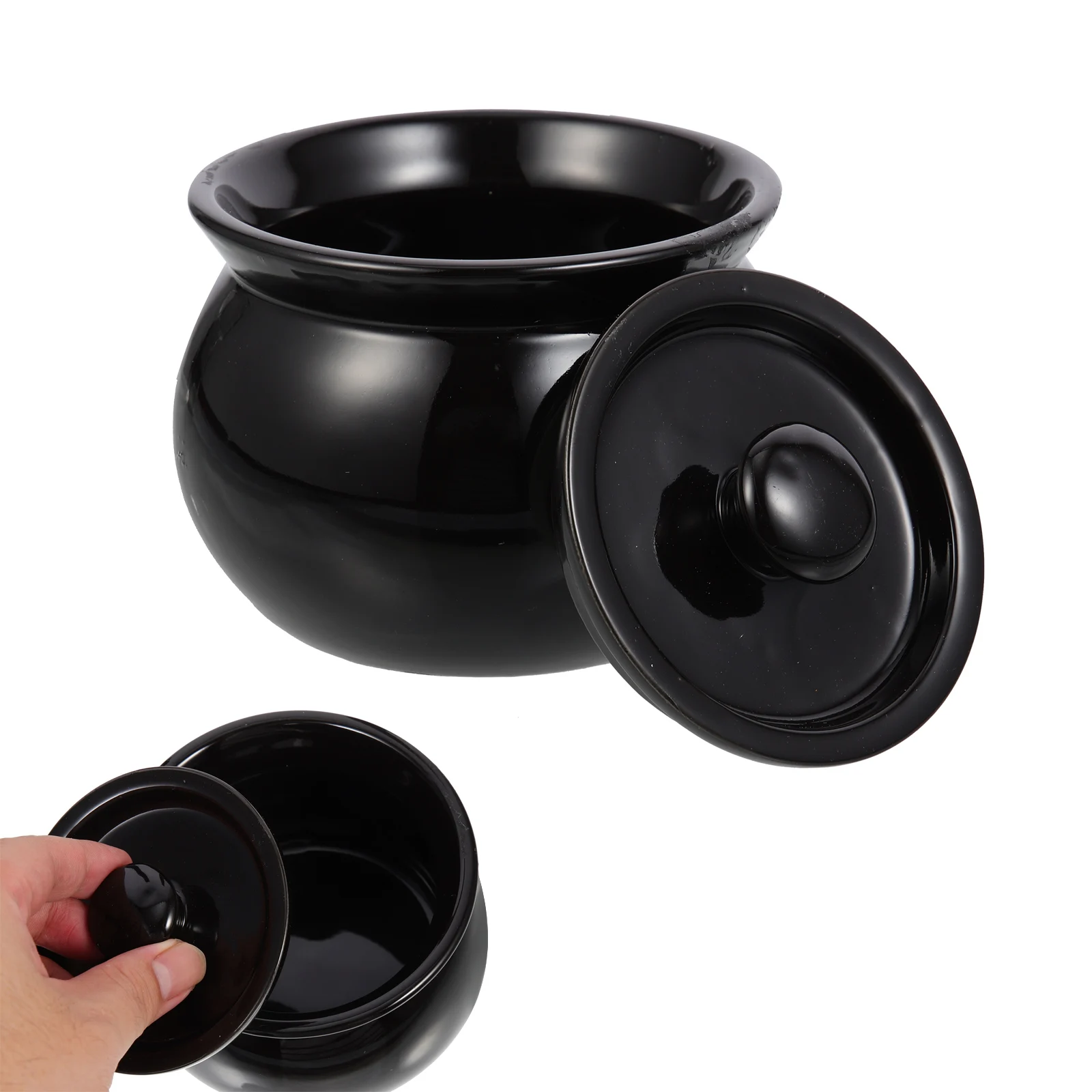 

Ceramic Cooking Pot Smooth Surface Easy to Clean Suitable for Stewing Braising Steaming Dishes Household Pot Ceramic Soup Jar
