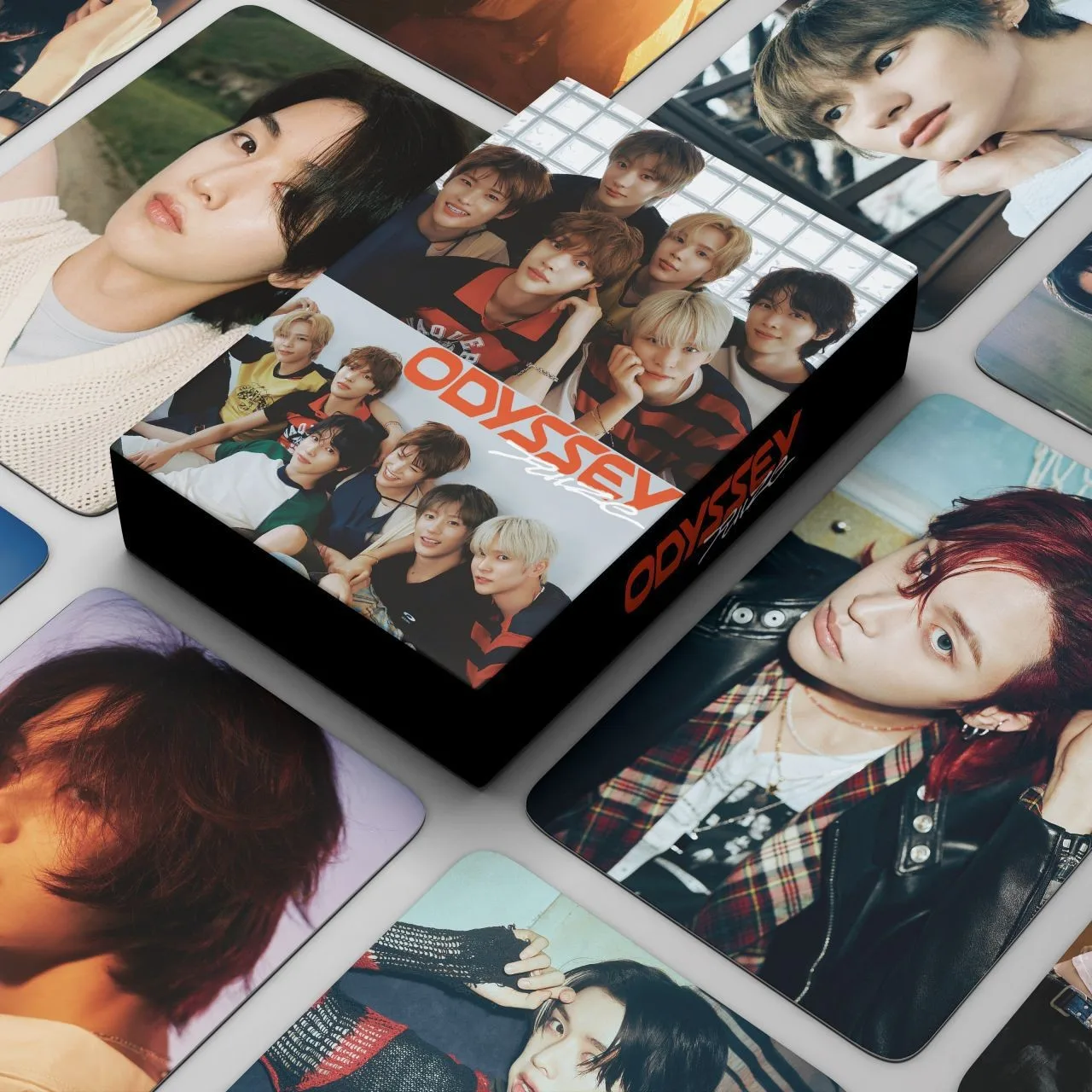 مجموعة من بطاقات الصور الفوتوغرافية من RIIZE Jimmy مكونة من 55 قطعة من ODYSSEY Impossible Lucky الرسمية K-POP Merch Trading LOMO مجموعة مروحة هدية توصيل سريع