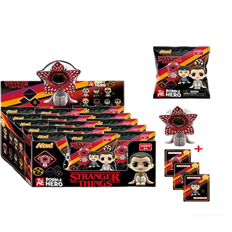 The Anime Strangers Things blind box Q-version Sitting posture Figure Jane Ives/Will Byers Action Figure desktop statue Toy gift