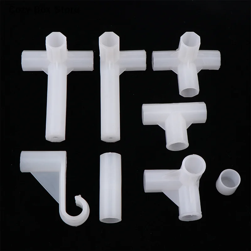 [ZY]2Pc ID13mm Four Five Way Joint Pipe Adapter Shelf Wardrobe Hook Fittings Plant Support Connector Garden Watering Irrigation