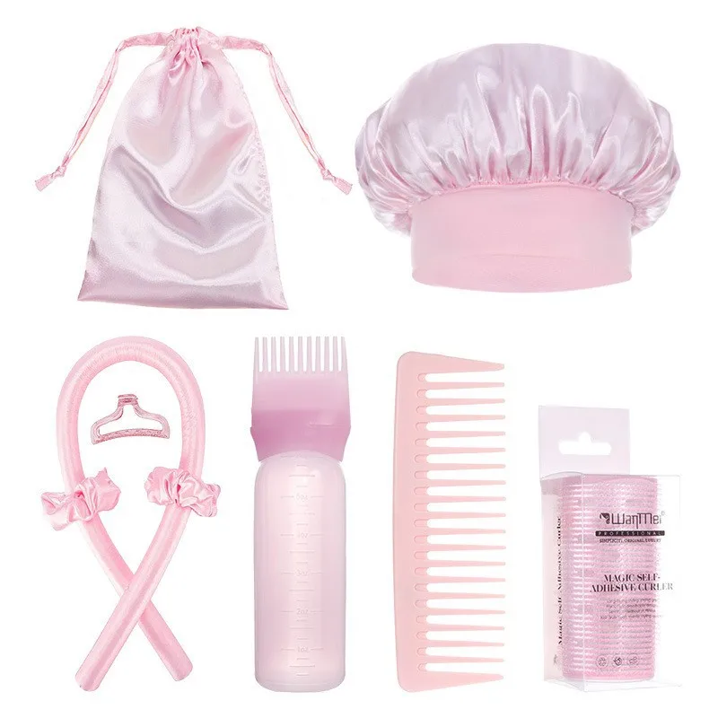 

Набор для волос Dream Pink Расческа для волос Щипцы для завивки волос Резинка для волос Набор для ухода за волосами