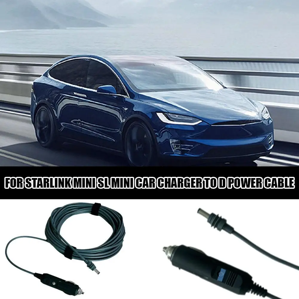 NEW High-end Car Charging Port To DC Cable For Starlink Mini MINI Car Charger 30V2A TO D Power Cable Space-x Mini 2/3/5m Cable