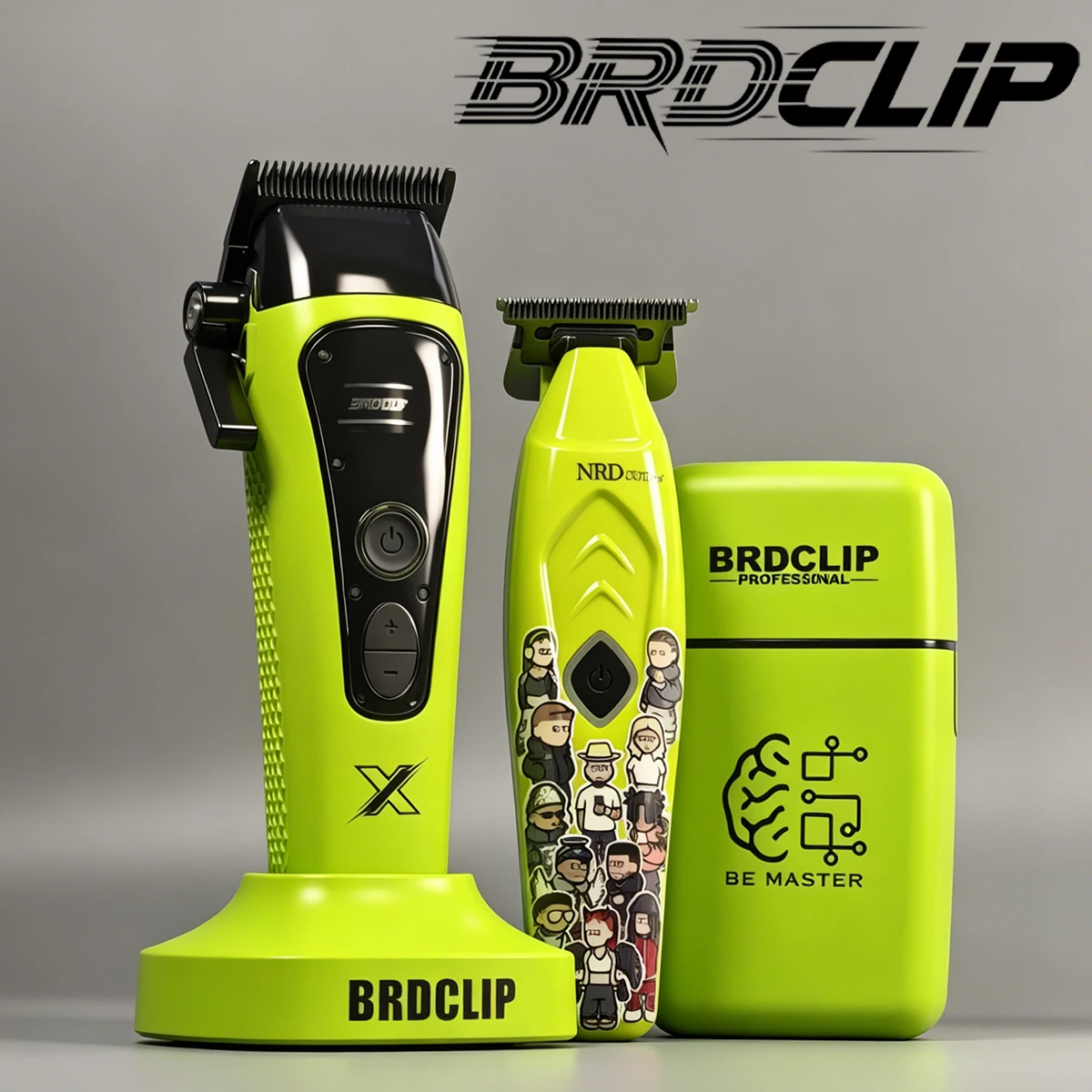 BRDCLIP Profesional, Motor sin Escobillas de Rotor Externo de 8000 RPM-7500 RPM-7000 RPM, Cubierta Magnética R1, Cortadora de Pelo, Recortadora, Afeitadora