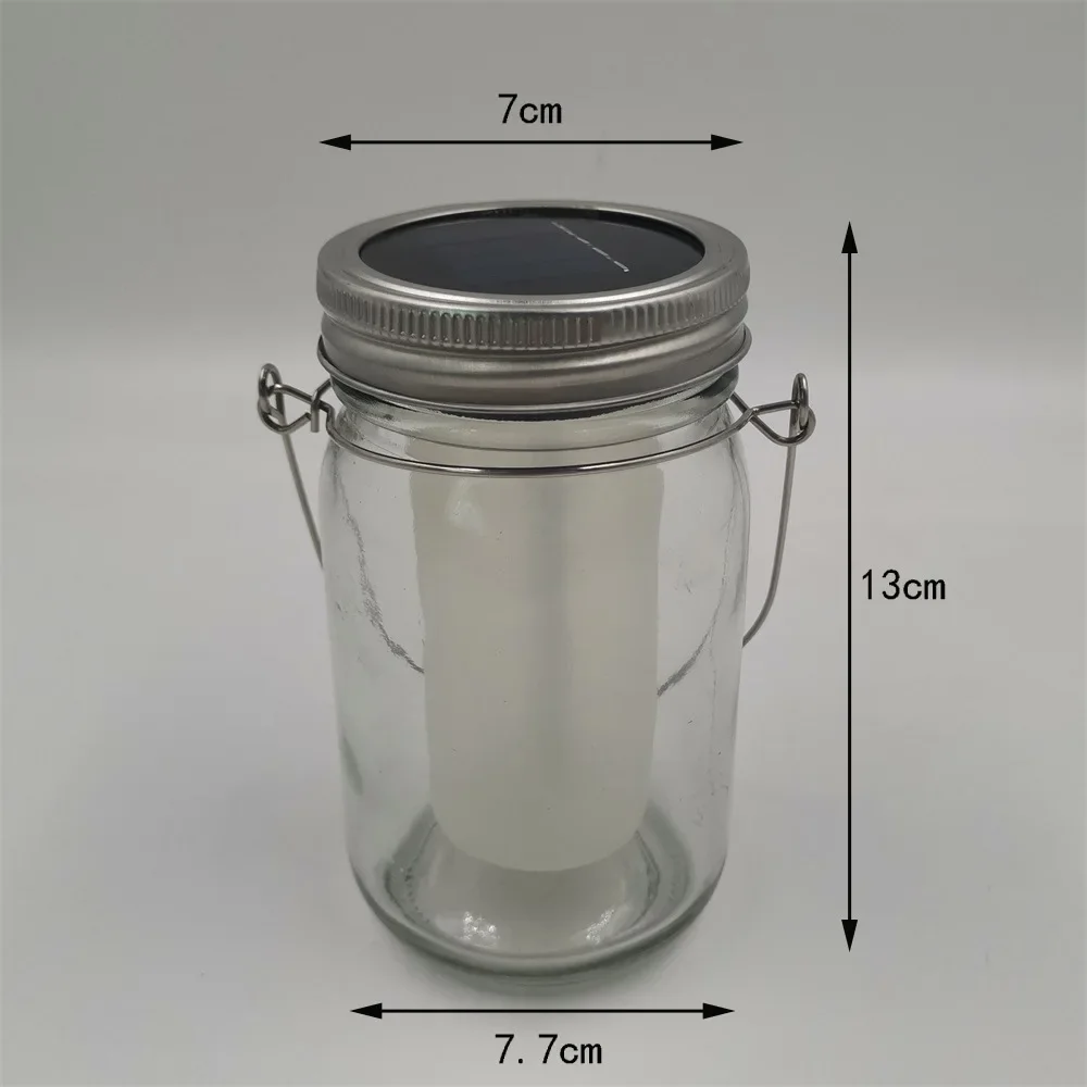 Solar LED Mason Jar Bottle Light Torch Flame Flicker 12LED Outdoor Christmas Tree Lights Garden Candle Lantern Decoration 2022