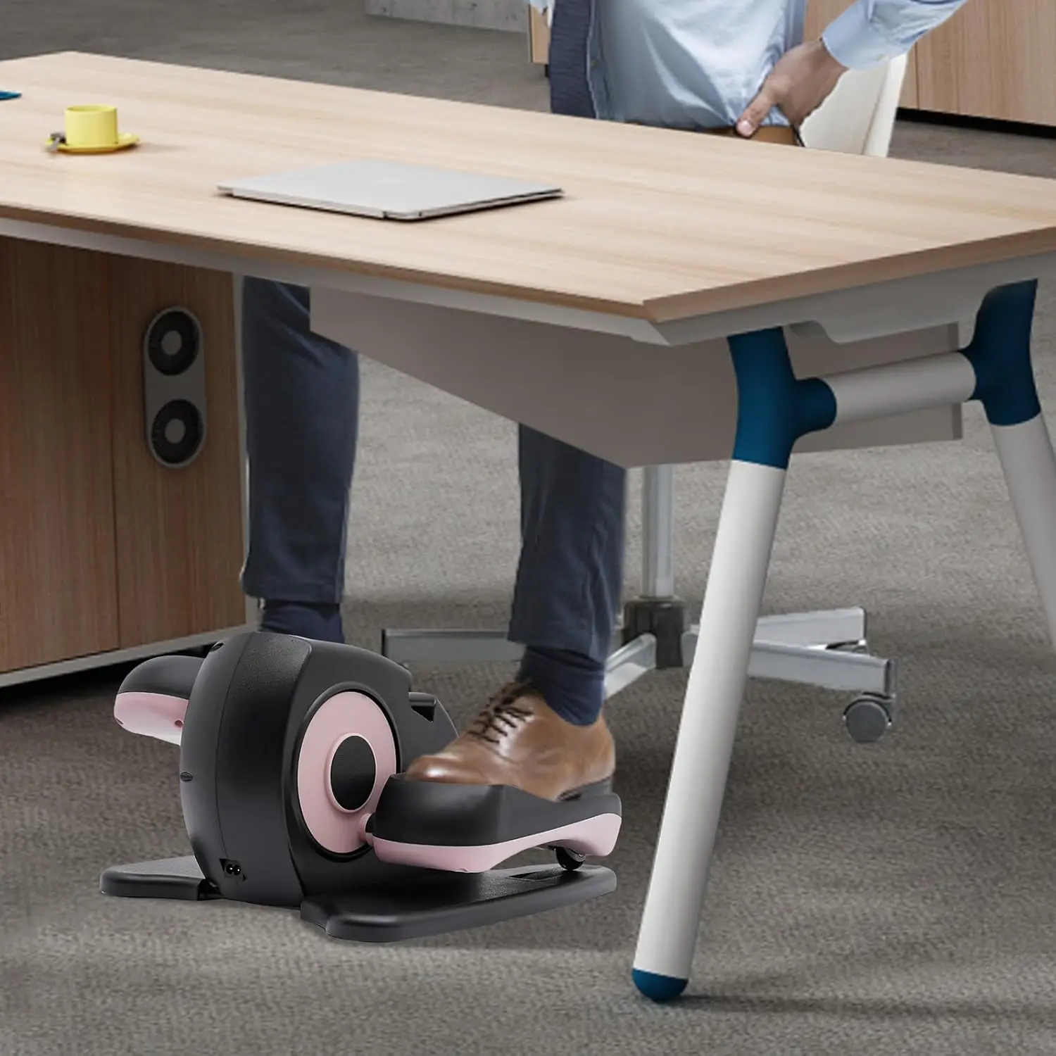 

Ellipse Leg Exercise While Sitting for Seniors Seated Pedal Exerciser Under Desk Elliptical Machine,Machine with Remote Control=