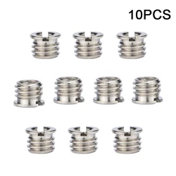10PCS 1/4 to 3/8 Inch Conversion Nut SLR Camera Ballhead Tripod Quick Release Plate Conversion Screw Photography Accessories