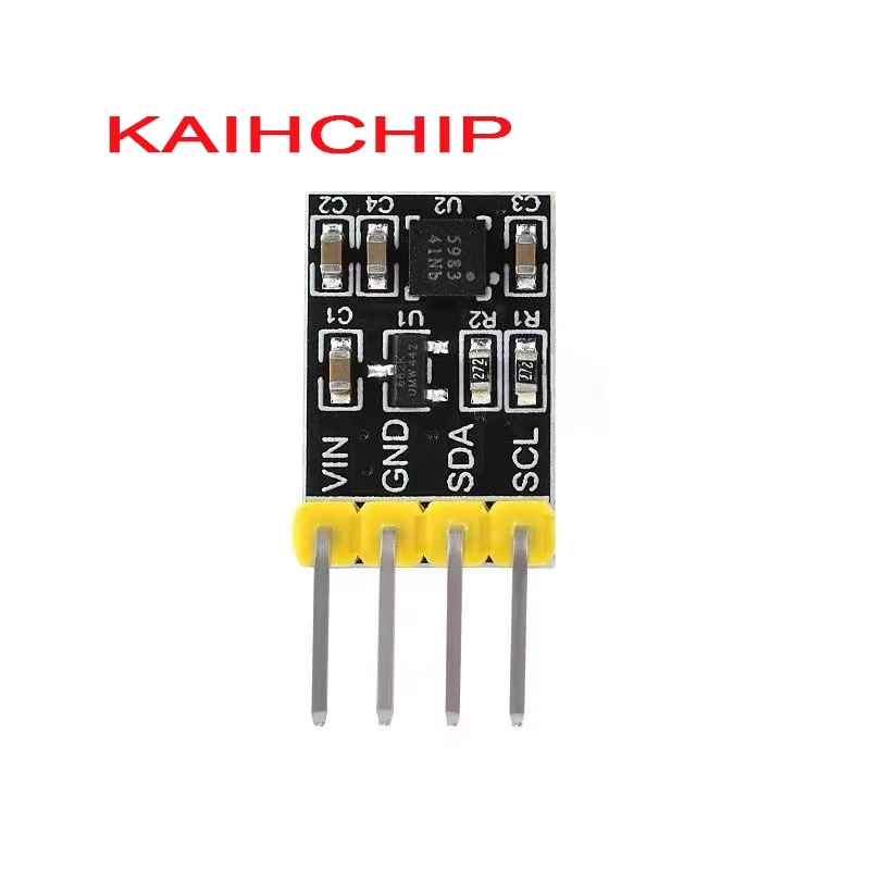 Modul Sensor Magnetik MMC5983 presisi tinggi dapat membuat kompas elektronik DIY kompas geomagnetik.