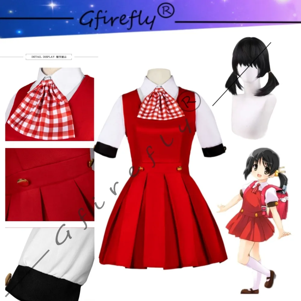 Virtual idol Cosplay Costume The Same Style Red Dress Wig Virtual Singer Halloween Stage Performance Costume