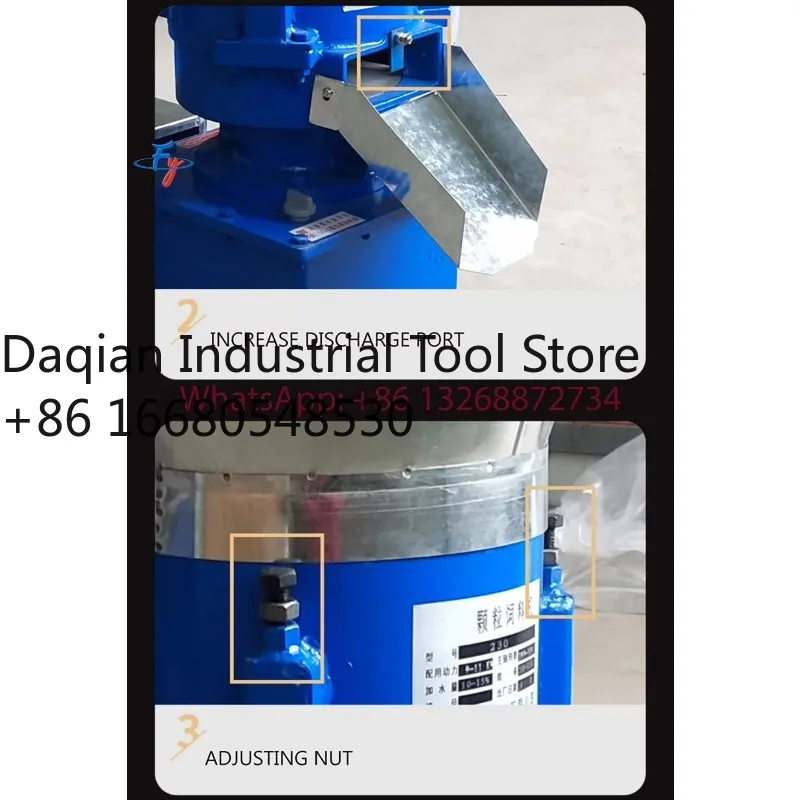 6dfFY 15kw 260b Maquina De Pellets, molino De pellets De maíz a la venta No es necesario triturar al principio, máquina molino De pellets De madera