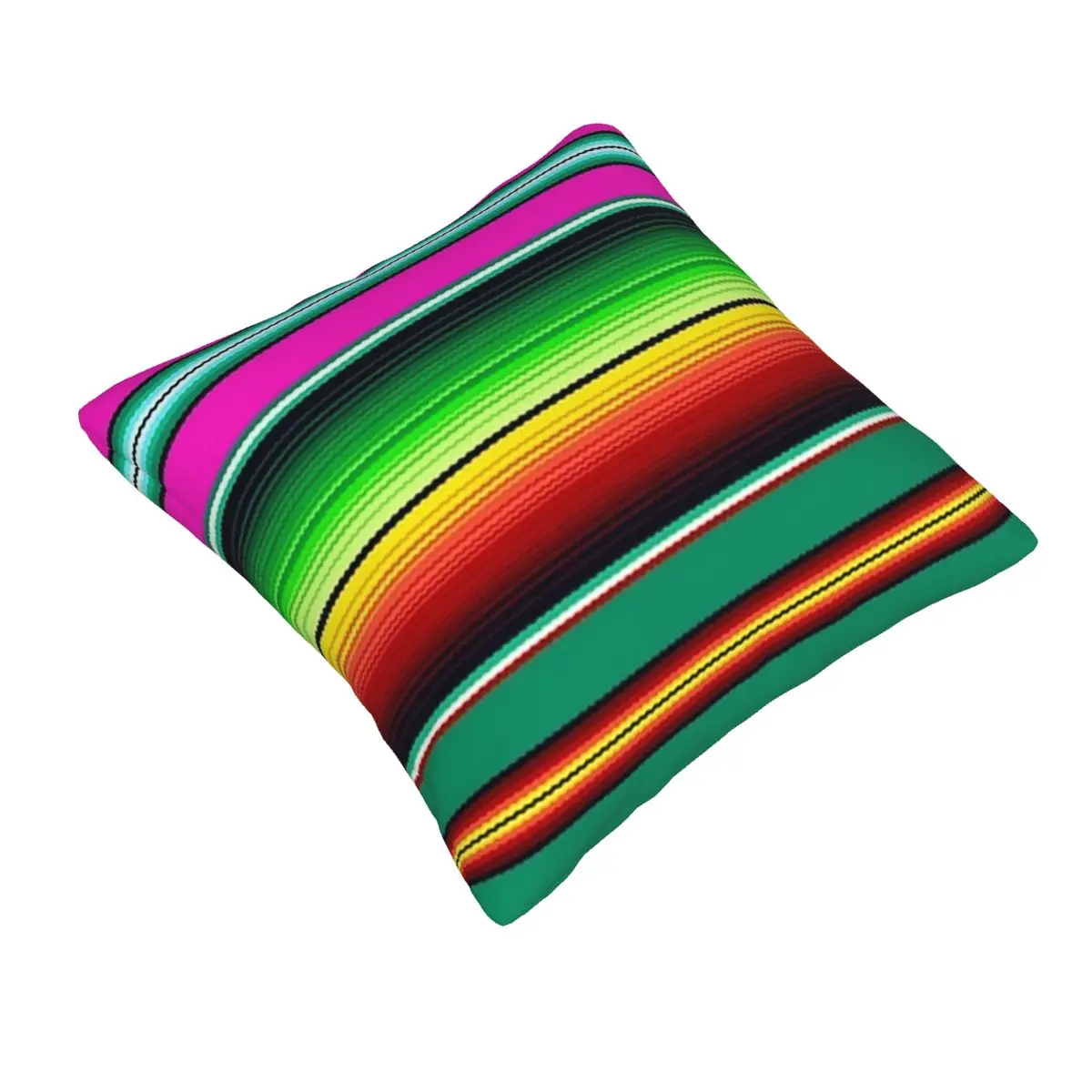 Mexican Indigenous Blanket Square Pillowcase Pillow Cover Cushion Zip Decorative Comfort Throw Pillow for Home Car