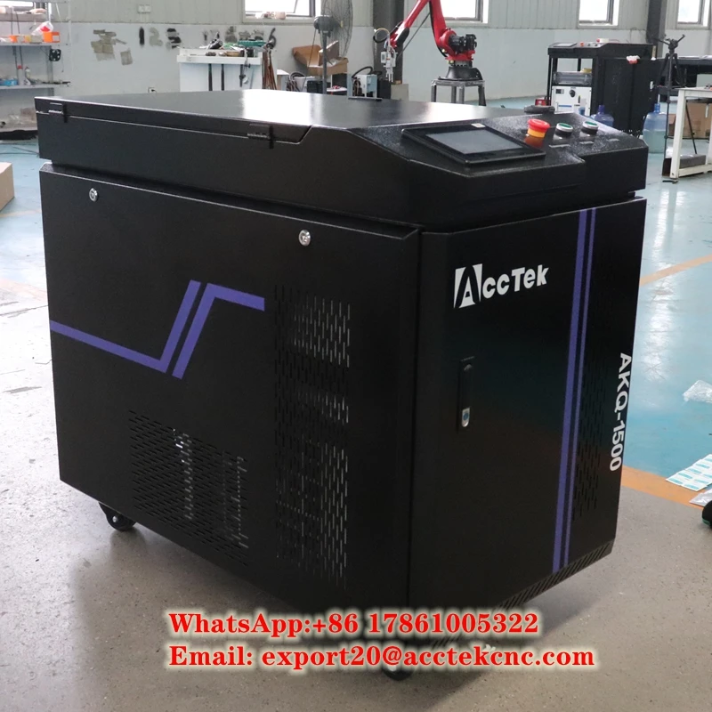 Laser Rust Removal Machine 1500W Laser Cleaning Machine Remove Oil Paint Clean with Raycus MAX BWT Laser Source Factory Price
