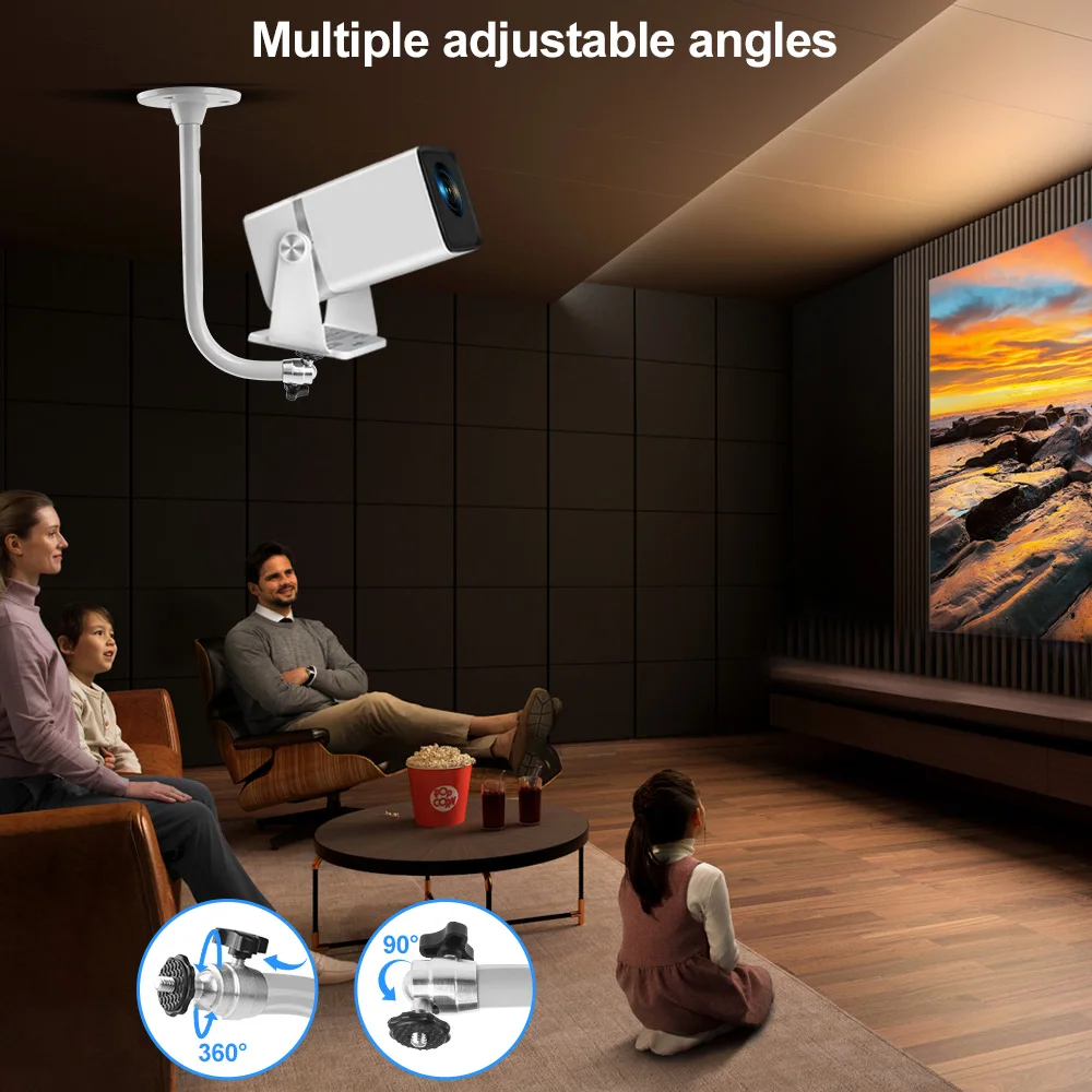 ユニバーサルミニプロジェクターブラケット壁マウントスタンドホルダー回転可能な天井ブラケット TD80W HY300 プロ HY320 ミニビームカメラ