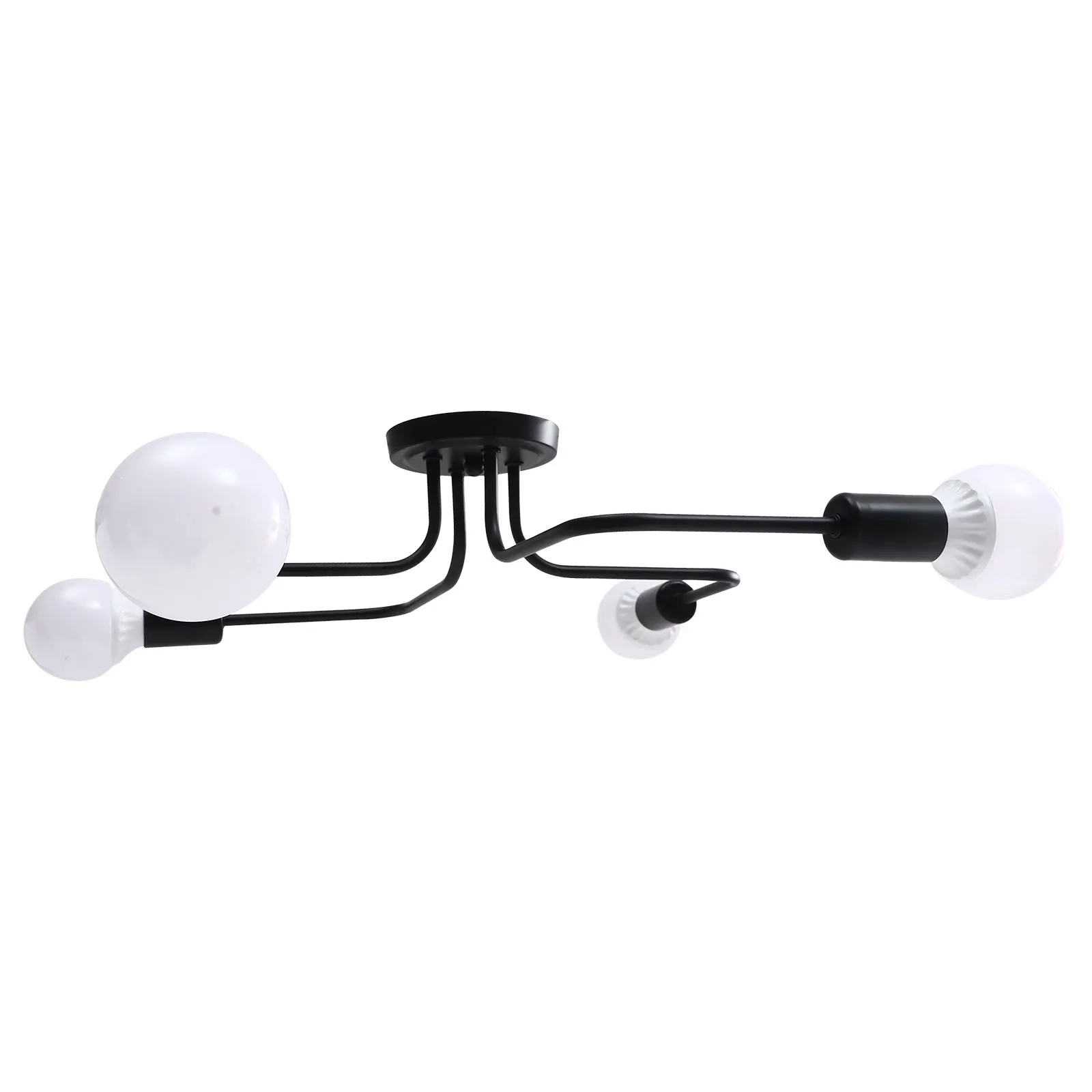 

1 Set Black Iron Ceiling Light Modern Chandelier Decorative Lighting For Living Room Bedroom Hotel Simple Durable Designcreative