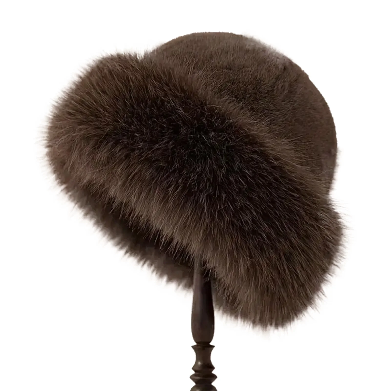 8947 Thickened Faux Fur Warm Hat, Luxurious Women’s Mink Mongolian Women Warm Mongolian Hat Thicken Plush Warm Fur Hat  main image 3