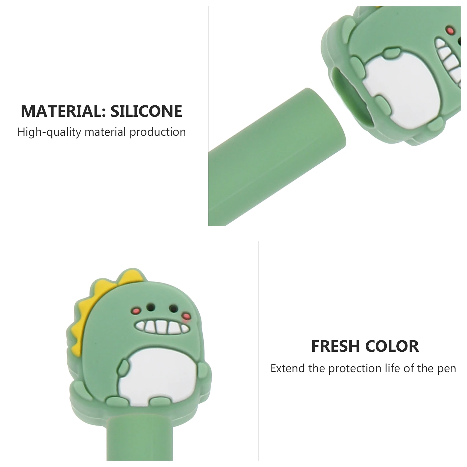 

Cartoon Stylus Pen Protector Silicone Durable Scratch Resistant Non Slip Touch Pen Case Daily Travel Use Lovely Design Gift For