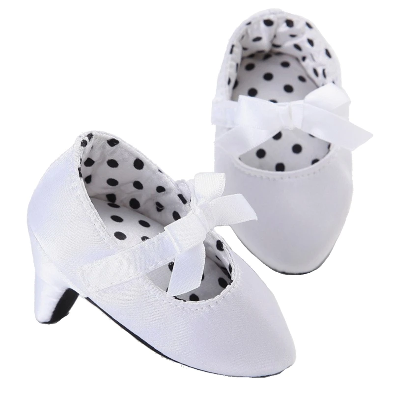 

New Infant Newborn Soft Soles Bow Dotted High Shoes 1 Pair Photo Props