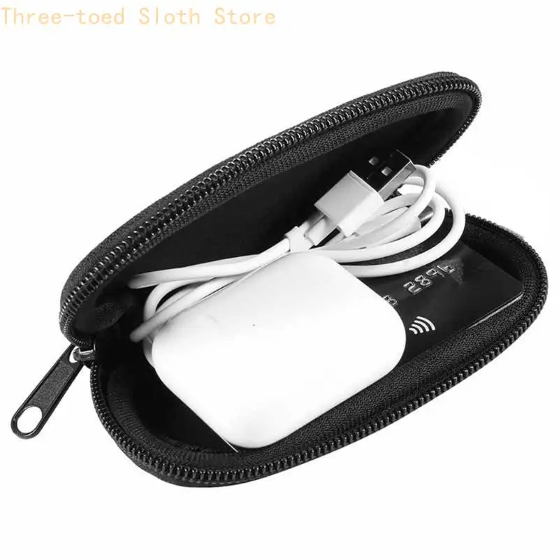 Schnell zu öffnende Reißverschlüsse für Ohrhörer, kleine, reisefreundliche Design-Tasche, stoßfester Schutz für verschiedene – Detail 7