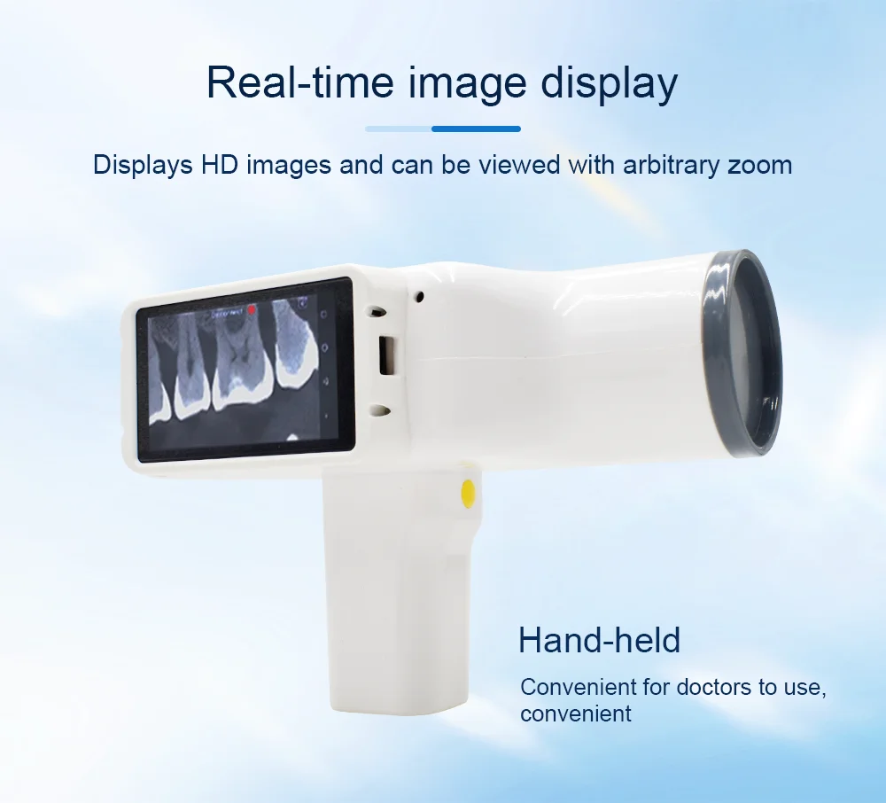 DEASIN Dental Hand-held Portable High Frequency X-ray unit machine with Digital Sensor Rvg dental image system