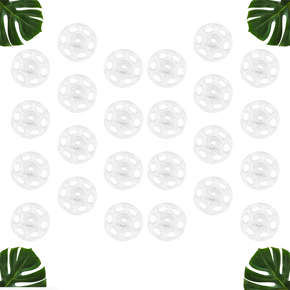 

500Pcs Transparent Plastic Sewing Buttons Round T-Shirt Buttons for Clothes Scrapbooking DIY Crafts Plastic Button