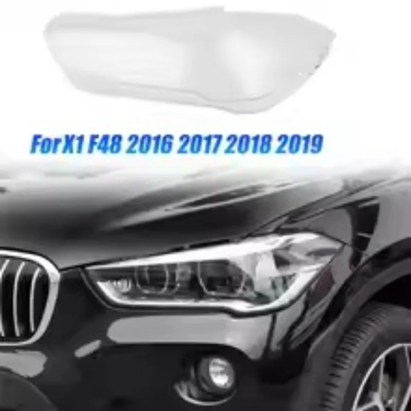 Headlight Clear Lens Lampshade Shell For BMW X1 F48 F49 2016-2019 Replacement Auto Part
