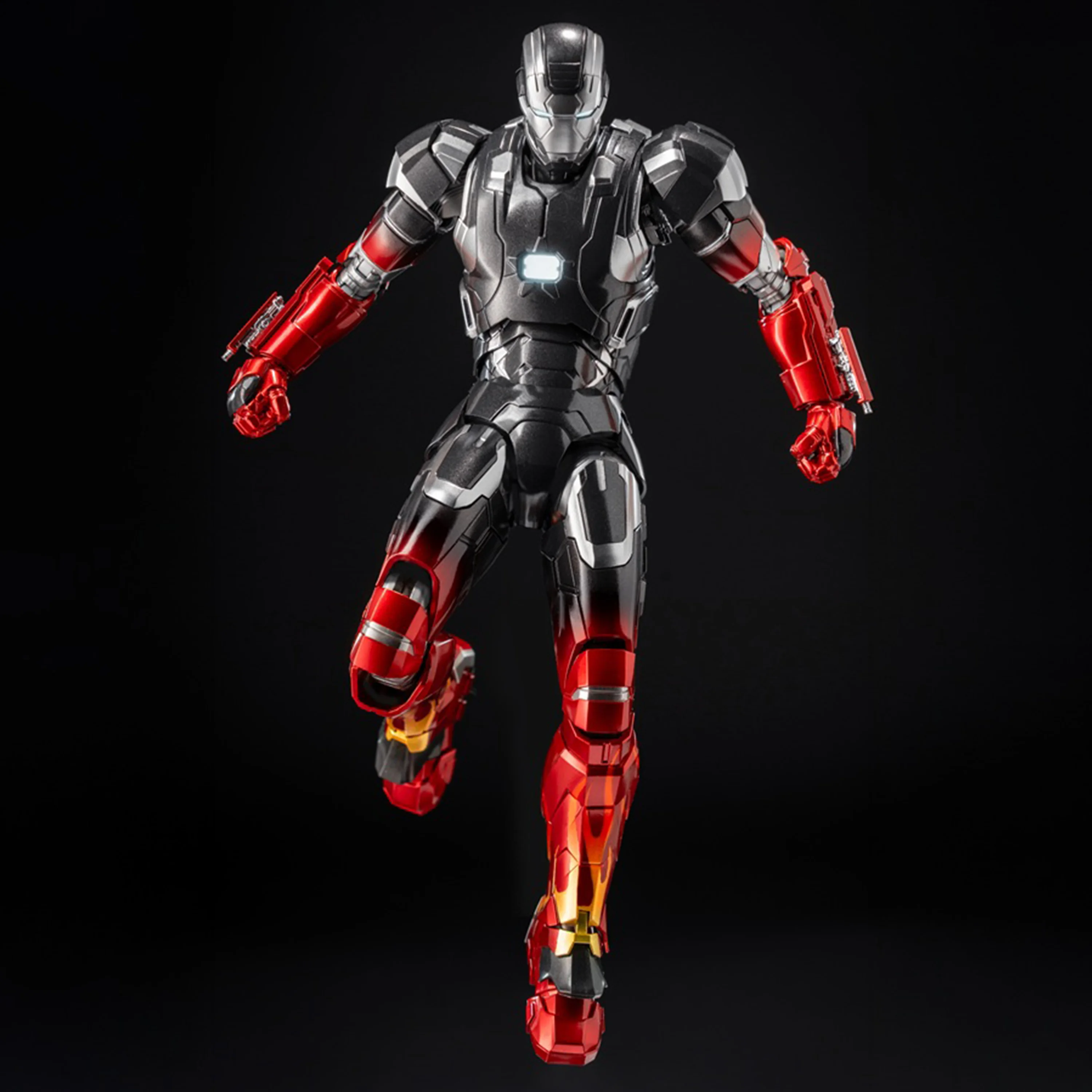 Threezero Studio The Infinity Saga figura de acción DLX Iron Man Mark22 HOT ROD figura de Anime conjunta modelo móvil juguete de colección