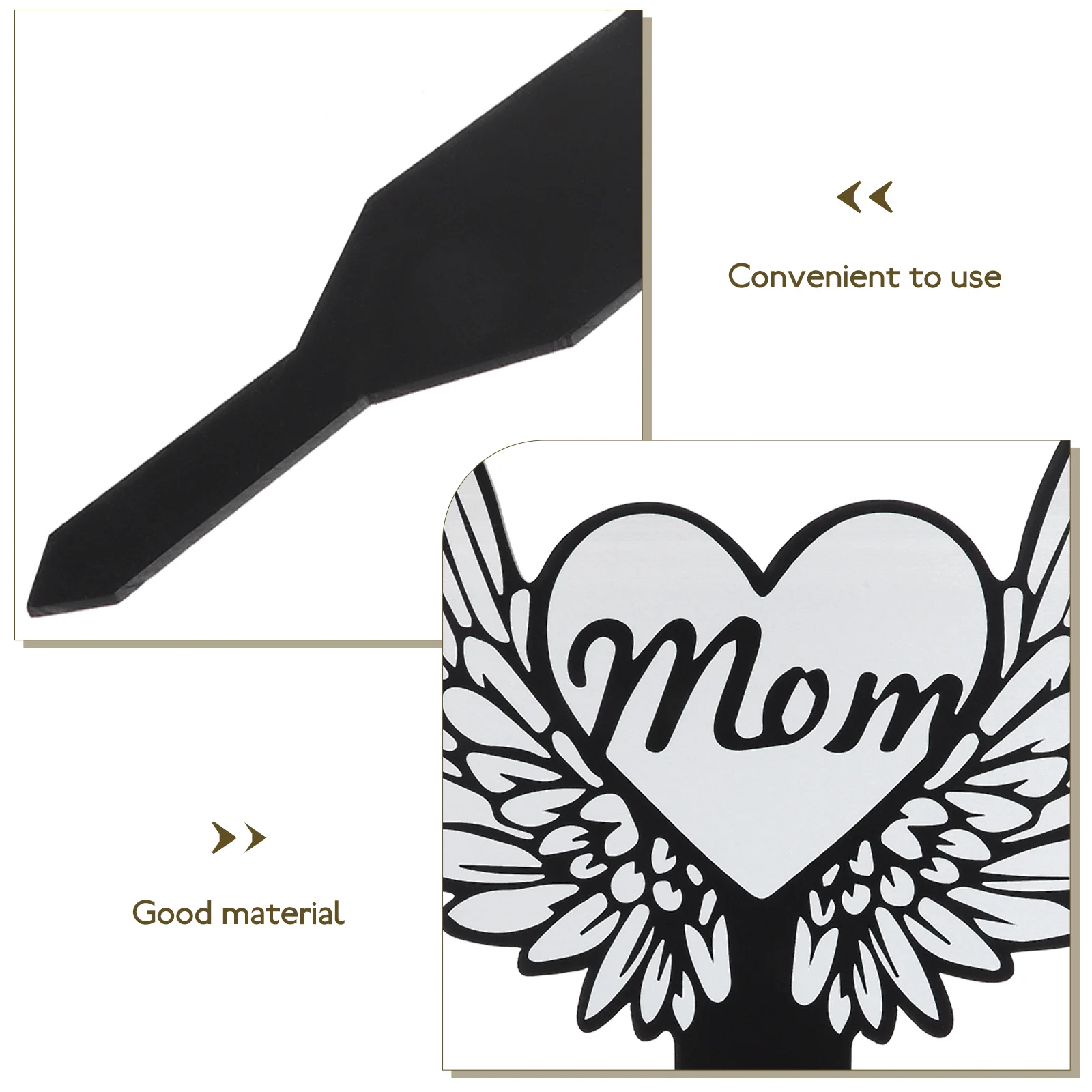 

with Wings Waterproof Memorial Pile Decorations Cemetery Acrylic Headstones for Cemeteries Grave Husband