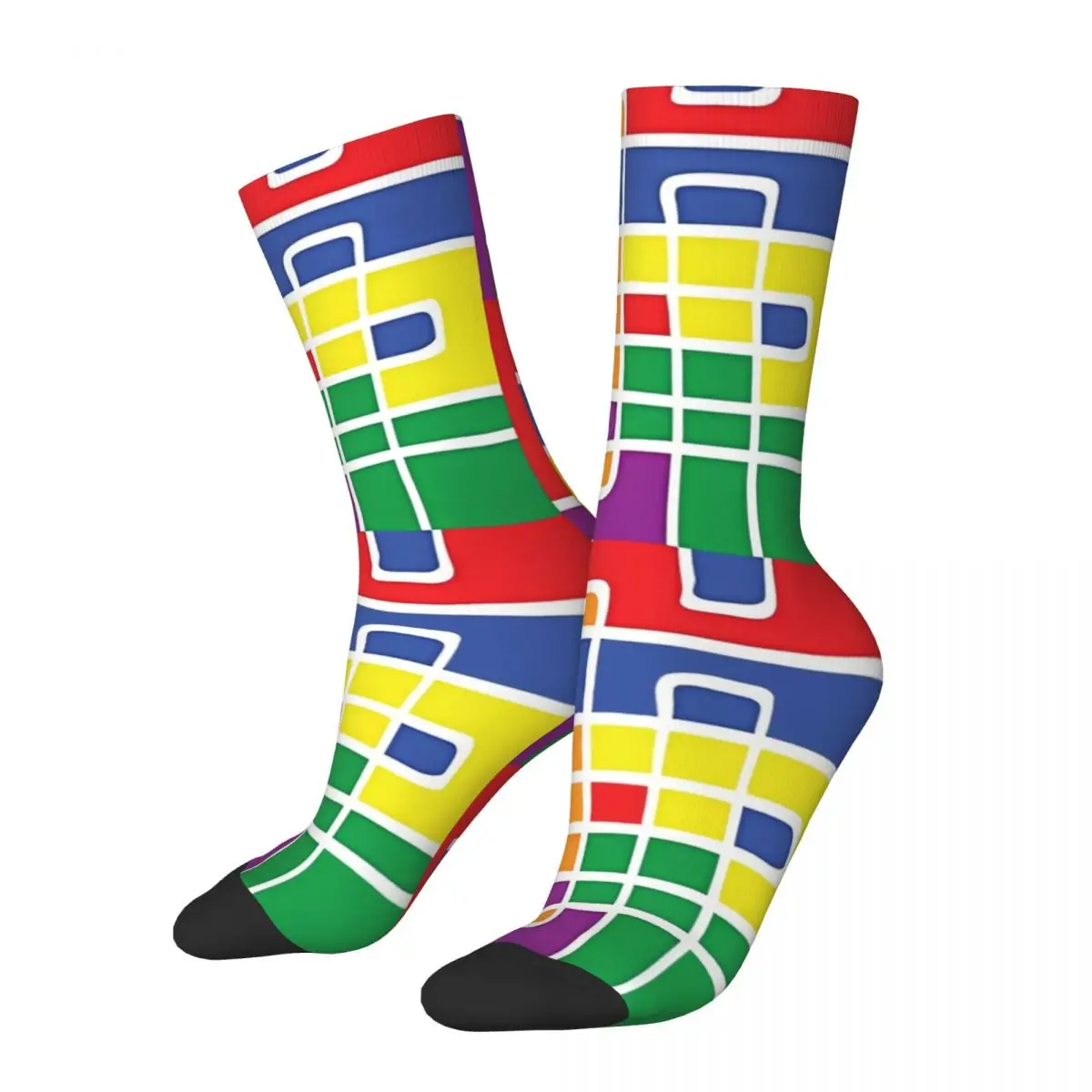 

Abstract LGBTQ Pride Flag Kawaii Socks Travel Cartoon Pattern Socks