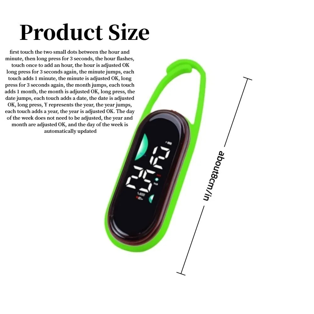 LED Electronic Hanging Watch Digital Display Waterproof Pocket Watch Pocket Style Portable Luminous Pocket Watch