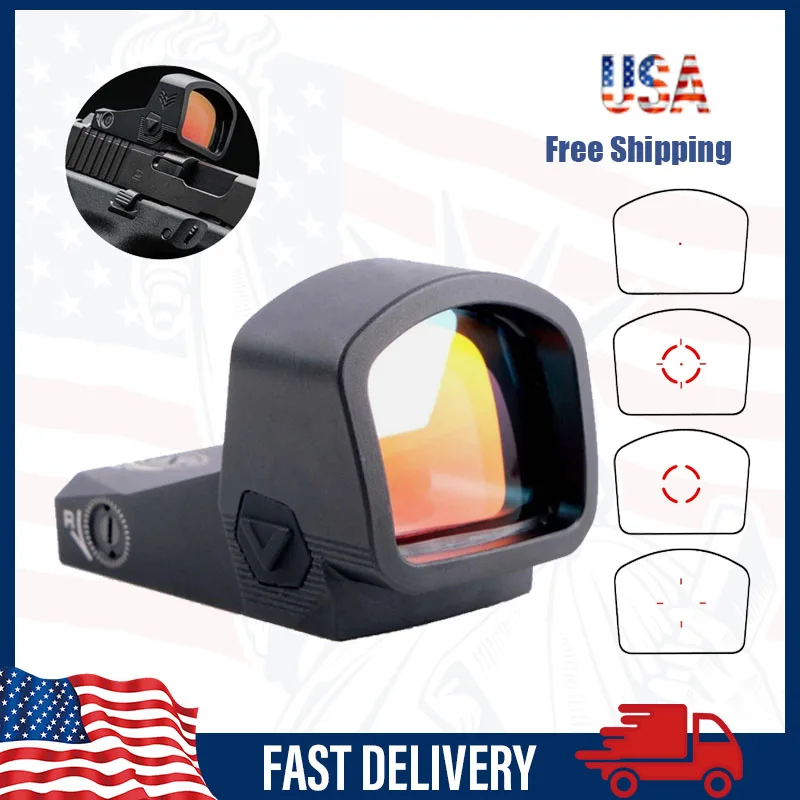 Swampfox Justice II Red/Verde Dot Sight 1x30mm 6MOA Multi-Reticle RMR pegada
