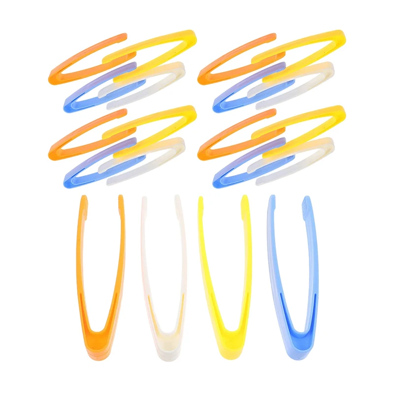 

Straight-Head Plastic Tweezers Cosmetic Tweezers First-Aid Kit Tweezers Medical Tools Tweezers Wholesale Large White Clip