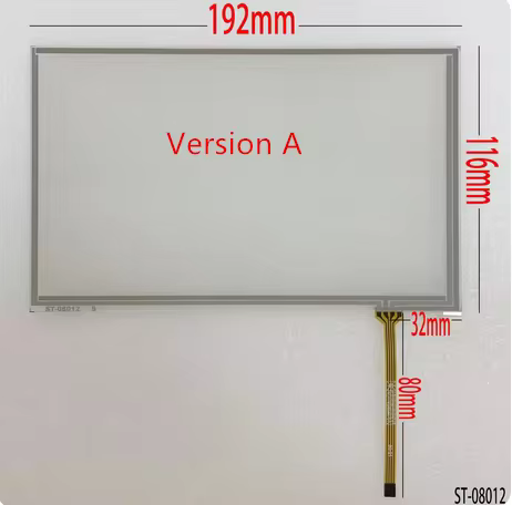 New 8 Inch 4 wire Resistive Sensor Touch Screen Digitizer For HSD080IDW1 HSD080IDW1-C00 HSD080IDW1-C01