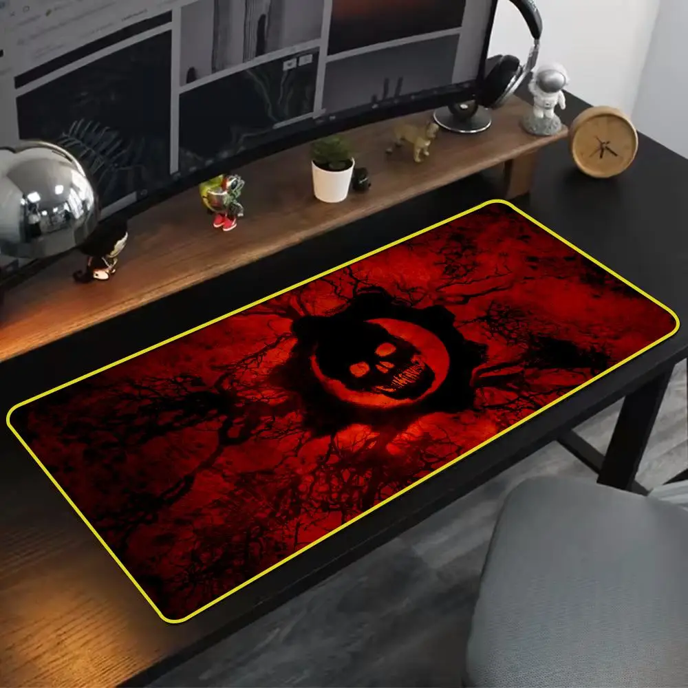 Cool G-Gears Of War Mouse Pad 90x40cm Colorful Lock Edge Pure Natural Rubber Desktop Anti slip Large Mouse Pad