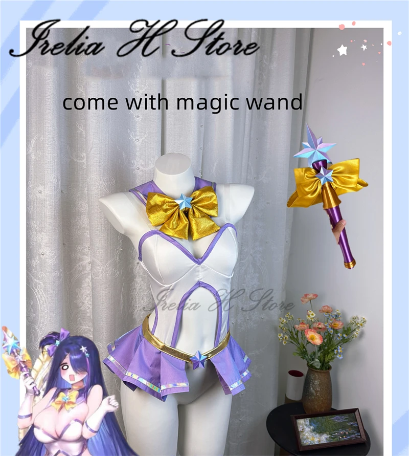 Costume de cosplay Irelia H Store Brown Dust 2 Pallete pour femme, lingerie sexy Miracle Violet Skin, robe pour adultes