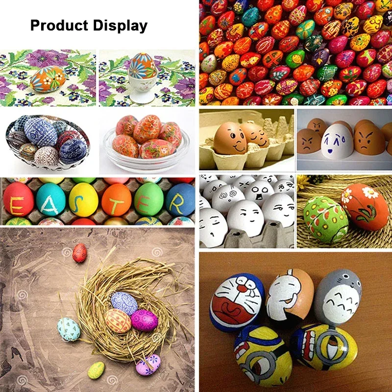 12/24pcs Unfinished Wooden Eggs, Smooth Solid Wood Faux Eggs for DIY Craft, Easter Decor, Painting, Staining, Baby Shower