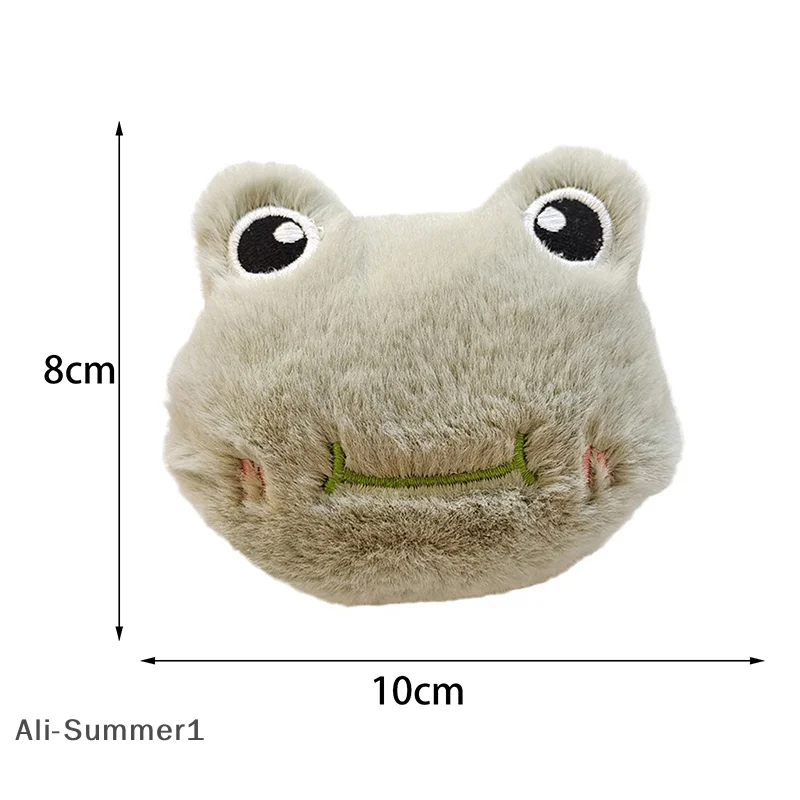 الكرتون لينة الحيوان المفاتيح لطيف الدببة الضخمة كيرينغ للنساء أرنب الضفدع دمية المفاتيح ظهره قلادة الحلي الفتيات هدية #6