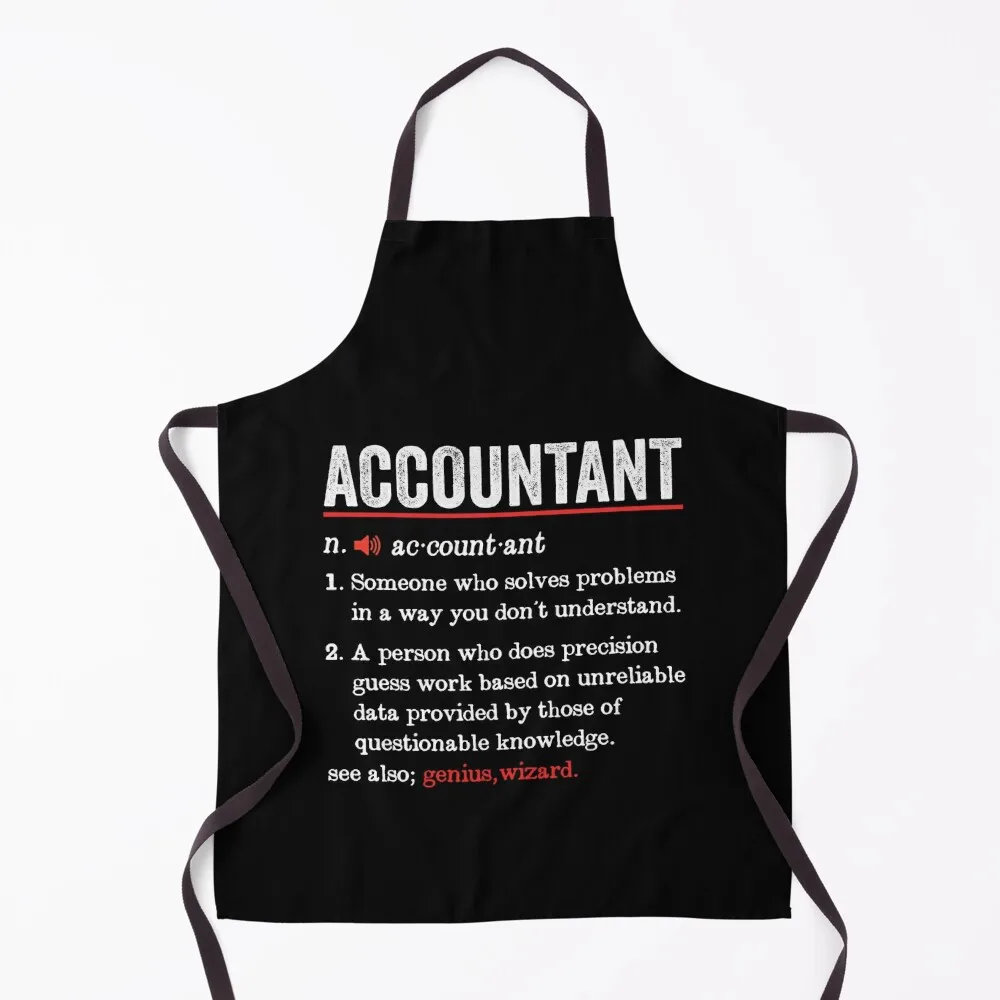 

Accountant Funny Definition: Accountant Gift - Accounting Apron Kitchen Household Items Things For The Kitchen Apron