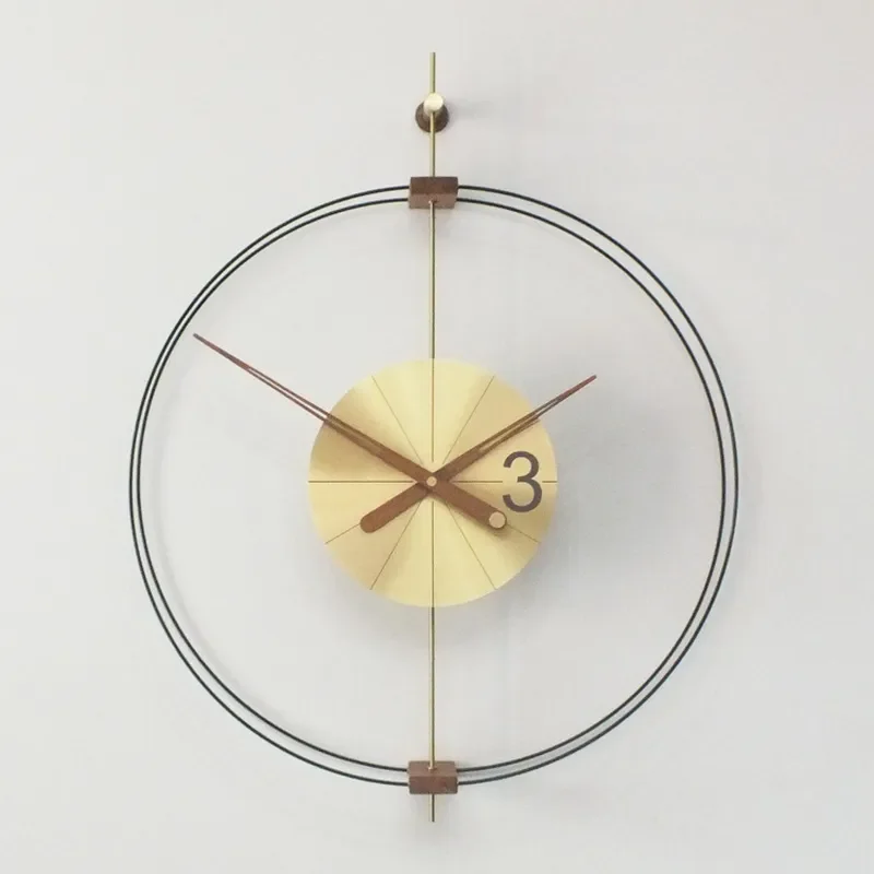 Assembly Free 12 Scale Modern Minimalist Creative Spanish Wall Clock High End Fashion Decor for Living Room Dining Room